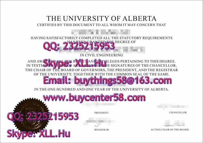 UNIVERSITY OF ALBERTA diploma