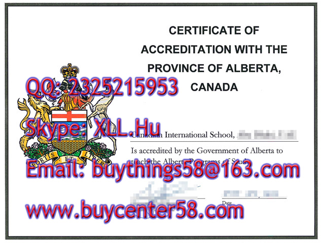 CERTIFICATE OF ACCREDITATION WITH THE PROVINCE OF ALBERTA, CANADA 