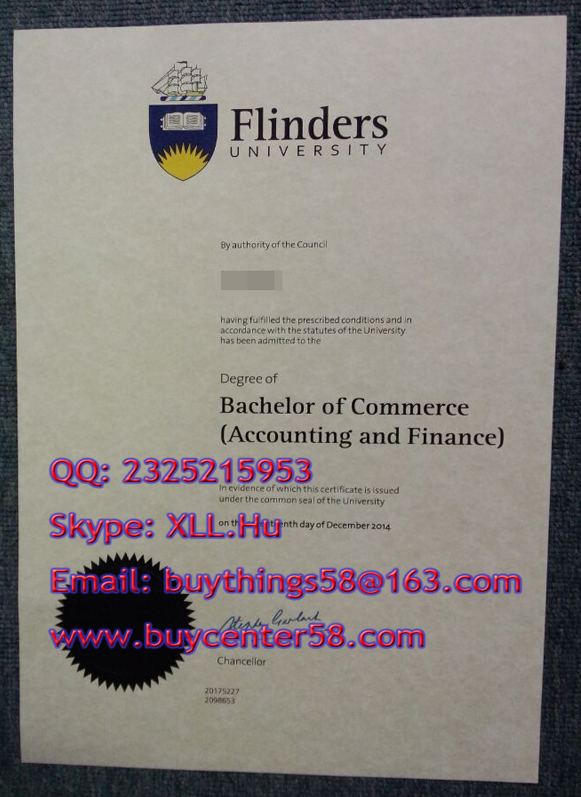 Flinders University Bachelor of Commerce degree/ Flinders University certificate/ Flinders University diploma