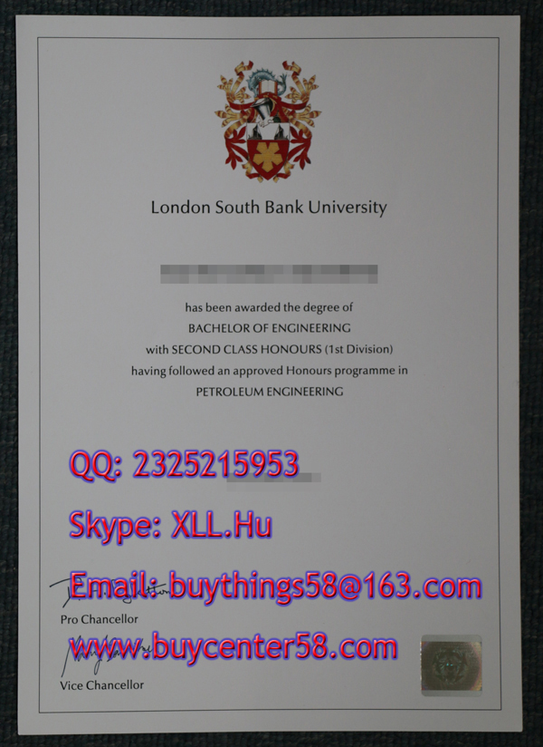 Buy fake London South Bank University degree.