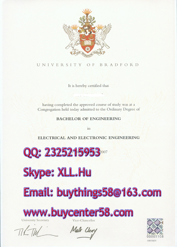 University of Bradford diploma. University of Bradford Bachelor of engineering degree. University of Bradford certificate