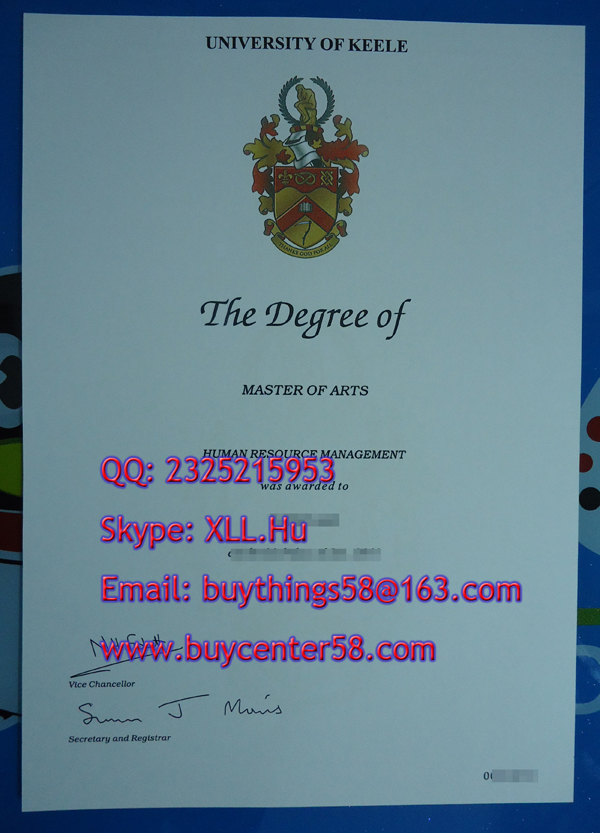 Buy University of Keele diploma