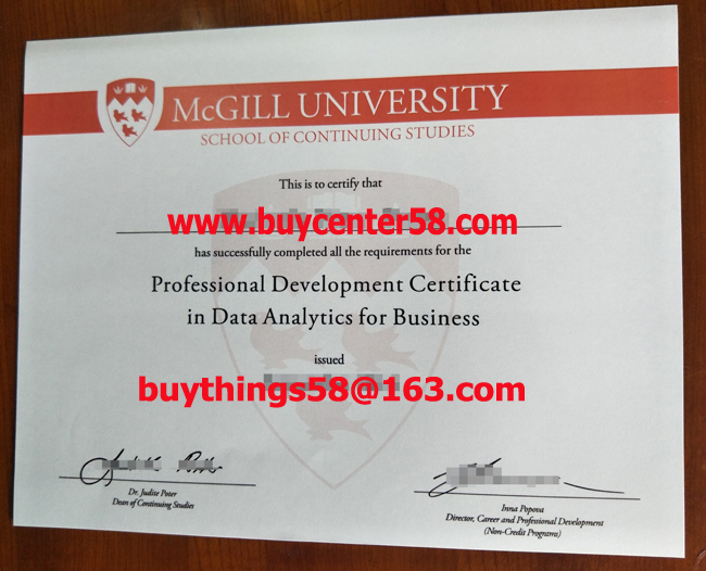 Buy Mcgill university school of continuing studies diploma