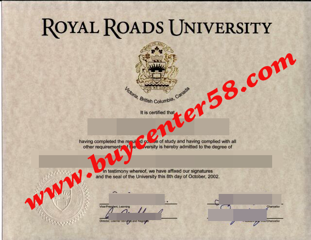 buy Royal Roads University fake diploma