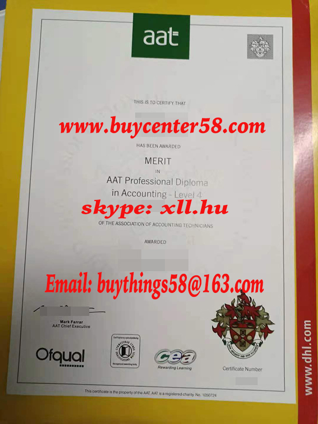 buy AAT certificate
