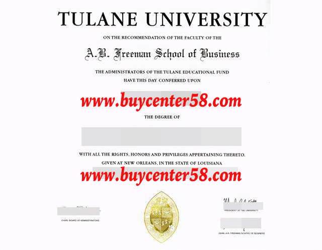 buy Tulane University fake diploma