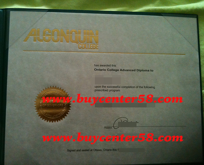 buy fake diploma from Algonquin College