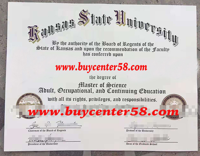 buy fake diploma of Kansas State University 
