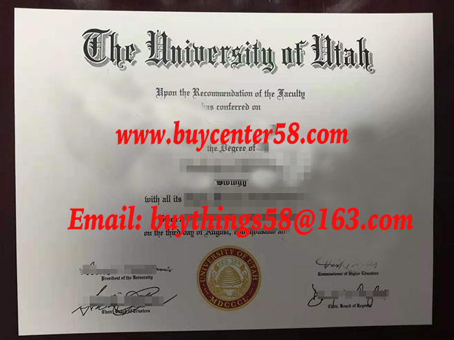 buy University of Utah diploma