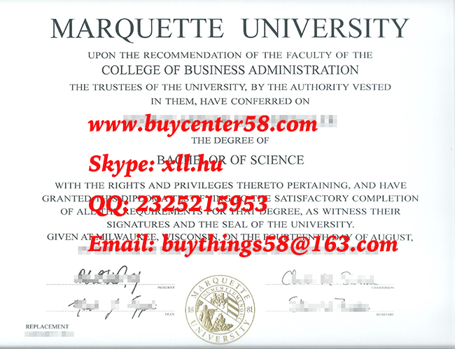 buy fake diploma of Marquette University