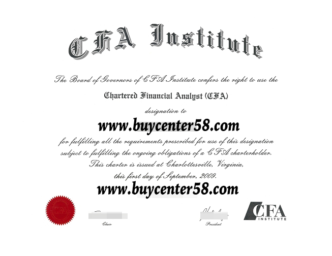 buy CFA Institute certificate