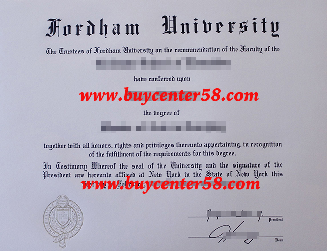 buy Fordham university 2021 degree