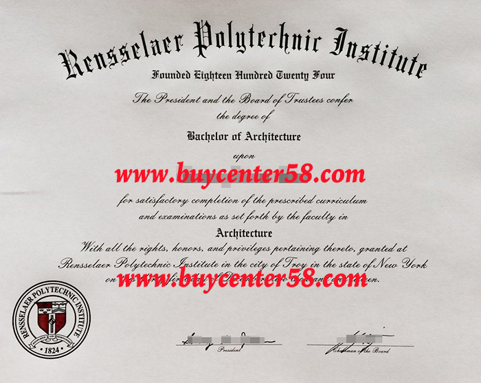 America Rensselaer Polytechnic Institute diploma