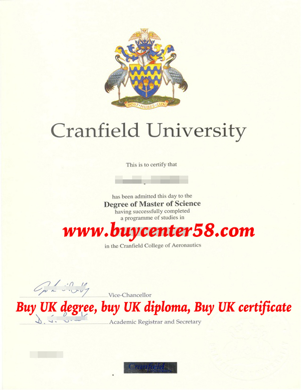 Cranfield University diploma/ Cranfield University degree/ Cranfield University certificate