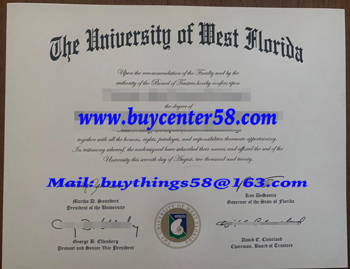 University of West Floride diploma, University of West Floride degree, University of West Floride certificate