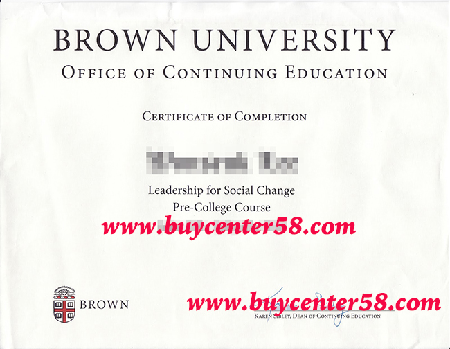 Brown University diploma, Brown University degree, Brown University certificate