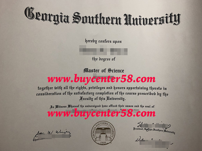Georgia Southern University Master of Science diploma, Georgia Southern University Master of Science degree, Georgia Southern University Master of Science certificate