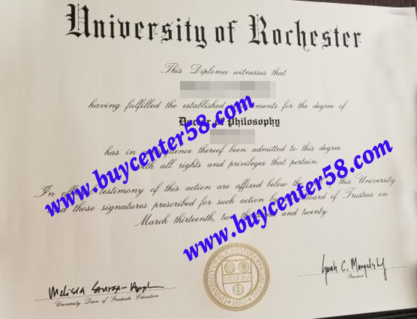 University of Rochester Diploma, University of Rochester degree, University of Rochester certificate