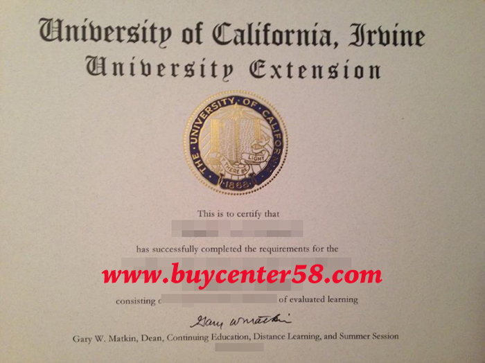 University of California, Irvine diploma, University of California, Irvine degree, UCI certificate