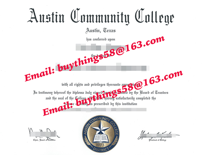Austin Community College fake diploma. Austin Community College fake degree. Austin Community College fake certificate