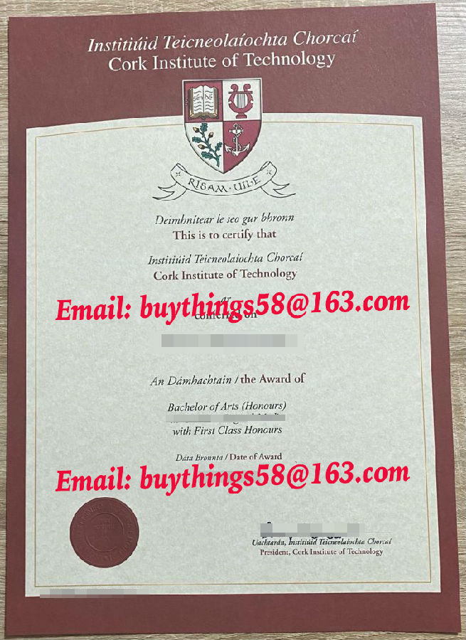 CIT certificate. Cork Insitutte of Technology certificate. Cork Insitutte of Technology diploma. Cork Insitutte of Technology Bachelor of Arts degree