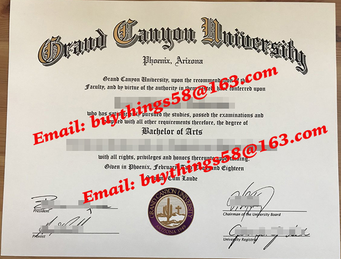 Grand Canyon University best diploma, Grand Canyon University bachelor of Arts degree, GCU certificate