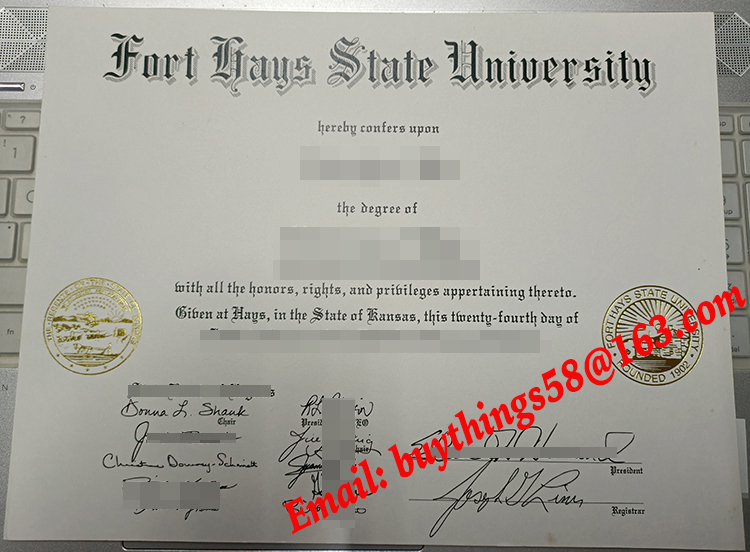 Fort Hays State University diploma, Fort Hays State University degree, Fort Hays State University certificate