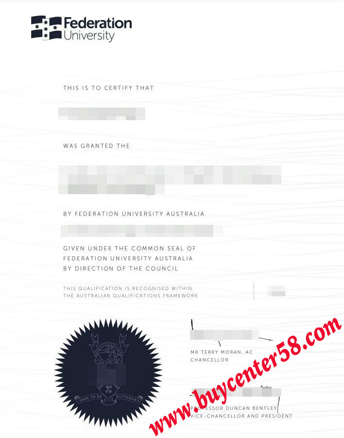 Federation University Australia Diploma/ Federation University Australia Degree/ Federation University Australia Certificate