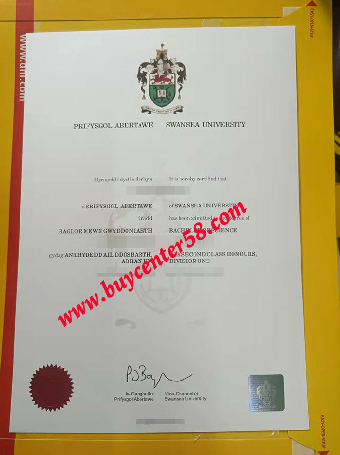 Swansea University Bachelor degree. Swansea University diploma. Swansea University certificate
