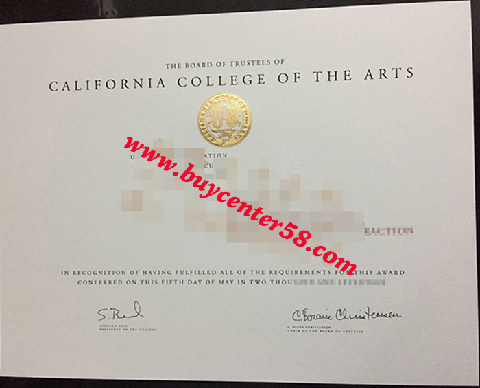 California College of the Arts fake diploma. California College of the Arts fake degree. CCA fake certificate