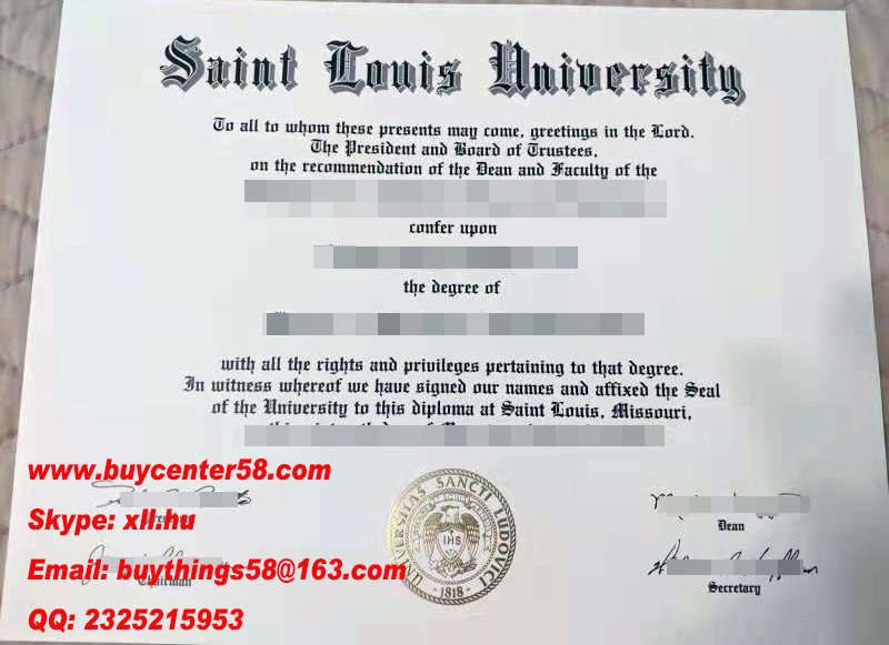 Buy Saint Louis University fake diploma. Buy Saint Louis University fake degree. Buy SLU fake certificate