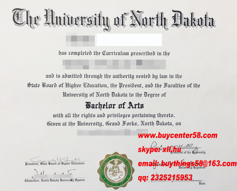 University of North Dakota fake Diploma. University of North Dakota fake Degree. UND fake certificate