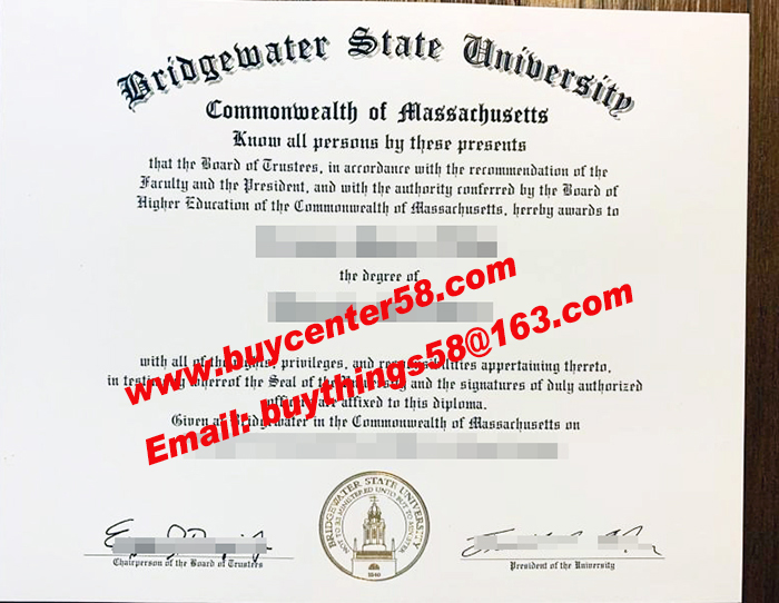 Bridegewater-state-university diploma. Bridegewater-state-university degree. BSU certificate