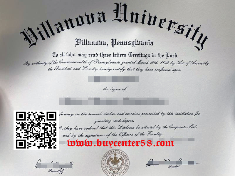 Villanova University fake diploma. Villanova University fake degree. Villanova University fake certificate