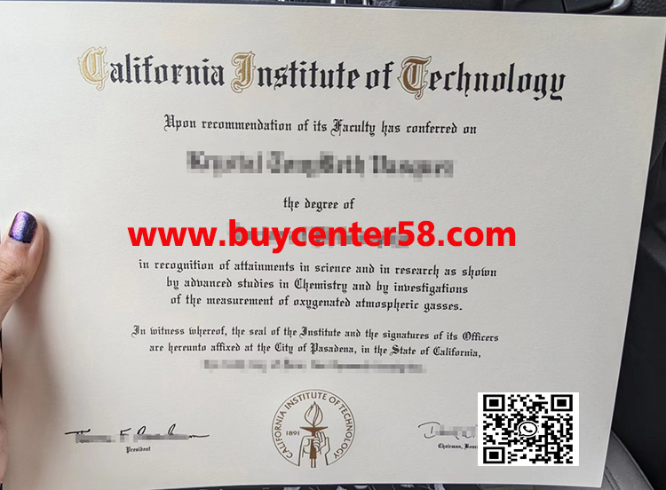 California Institute of Technology Diploma.  Caltech Diploma. CIT Certificate