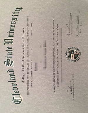 Where to Purchase The Best Size From Cleveland State University Fake Diploma, CSU Fake Certificate?