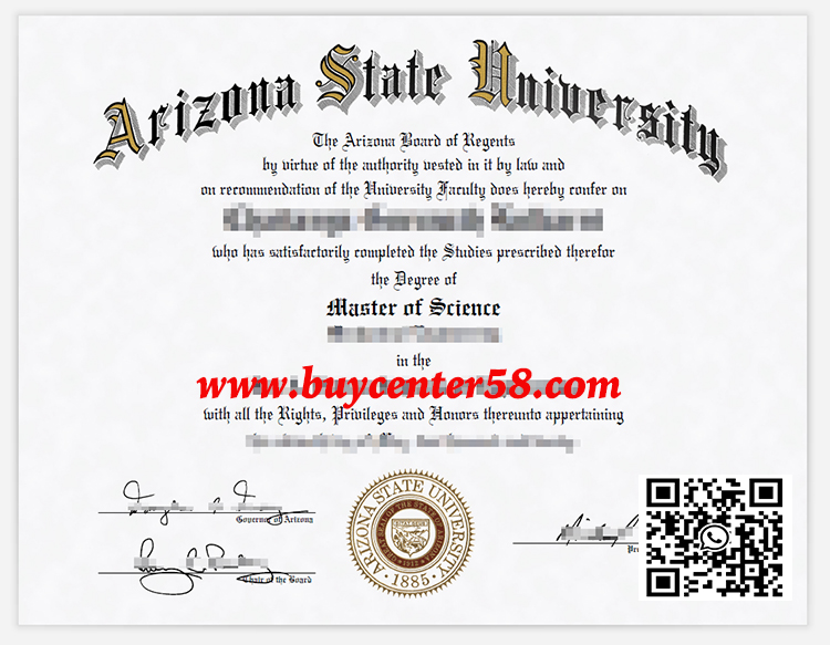 Arizona State University Diploma, Arizona State University Degree, ASU Certificate