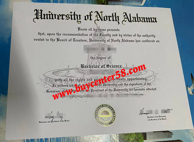 UNA Certificate. University of North Alabama Diploma. University of North Alabama Degree