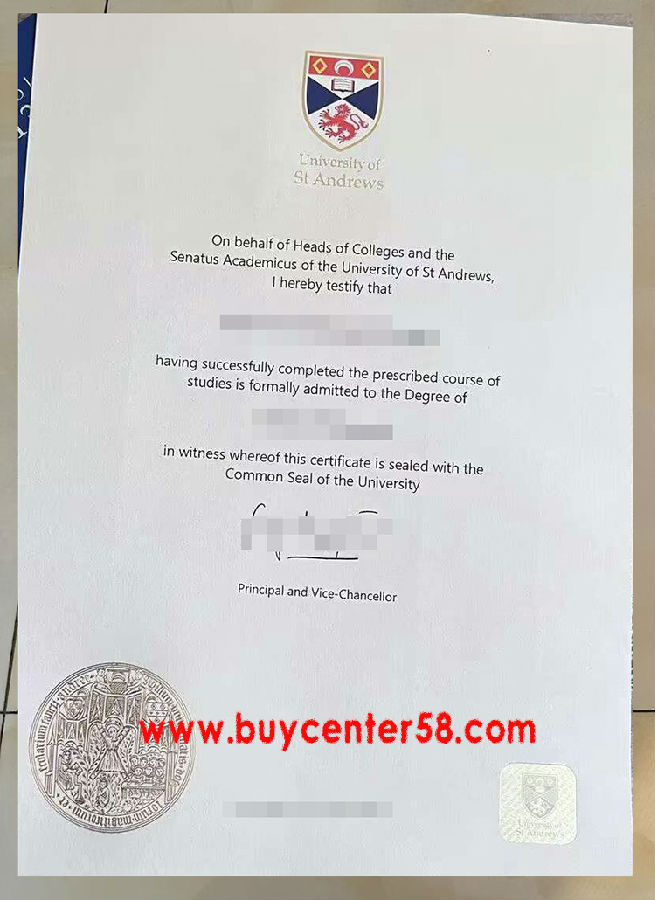 University of St Andrews Fake Degree-2026.jpg University of St Andrews Degree/ University of St Andrews Diploma/ University of St Andrews Certificate